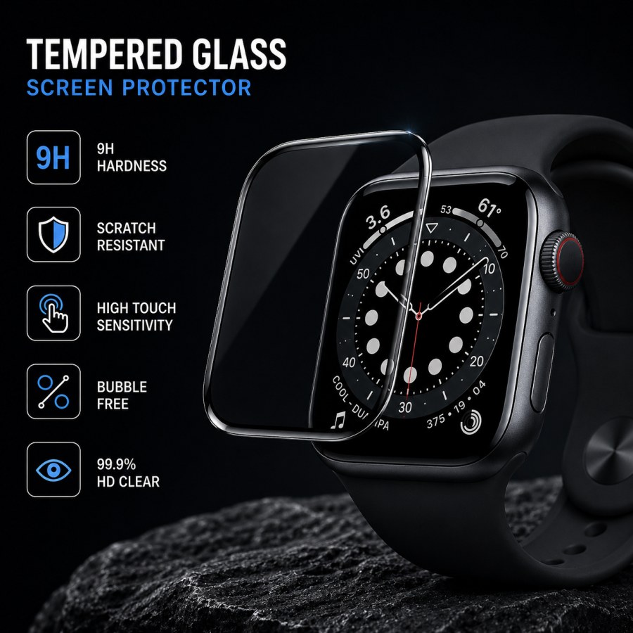 Tempered Glass Screen Protector - Apple Watch