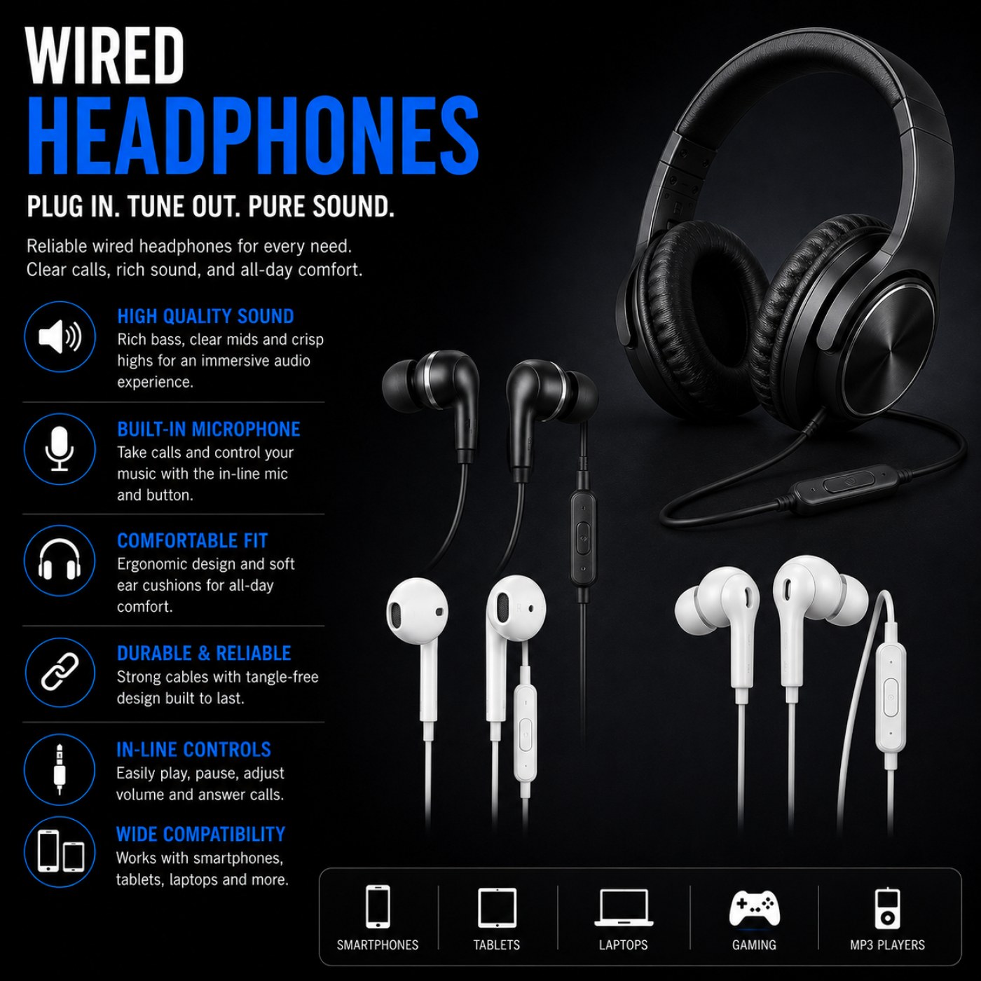 Wired Headphones